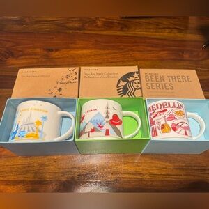 Starbucks mugs - Magic Kingdom, Canada, Medellin
